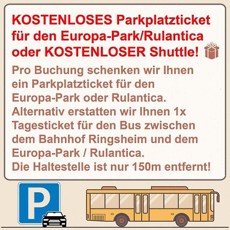 Hotel Sunparc - Shuttle Zum Europa-Park Rust 4Km & Rulantica 2Km 링스헤임 외부 사진
